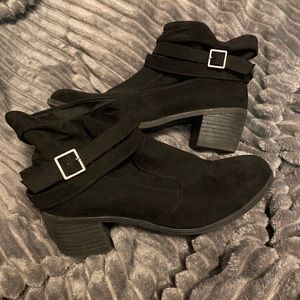 • Suede Ankle Boots •